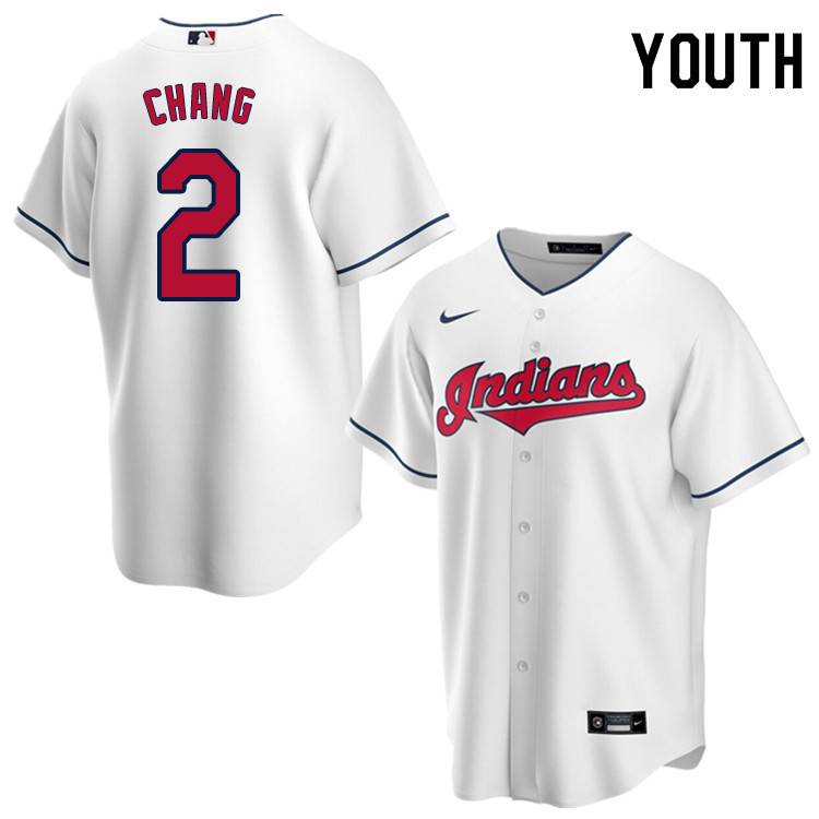 Nike Youth #2 Yu Chang Cleveland Indians Baseball Jerseys Sale-White